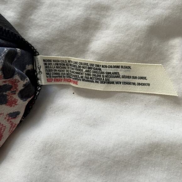 Intimately Free People Cascades Grey with Floral Print Slip Dress - Small - Picture 10 of 10